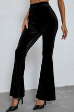 Load image into Gallery viewer, Black High Waist Flare Pants