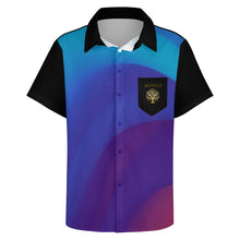 Load image into Gallery viewer, Yahuah-Tree of Life 01 Royal Men&#39;s Designer Short Sleeve Dress Shirt with Chest Pocket