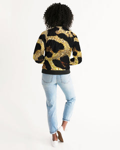 TRP Leopard Print 01  Ladies Designer Bomber Jacket