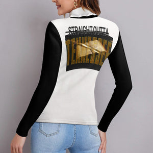 Straight Outta Tennessee 01 Ladies Designer Turtleneck Sweatshirt