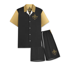 Load image into Gallery viewer, I AM HEBREW 02 Men&#39;s Designer Two Piece Short Sleeve Dress Shirt and Shorts Set