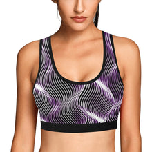 Load image into Gallery viewer, TRP Twisted Patterns 04: Weaved Metal Waves 01-01 Designer Sports Bra