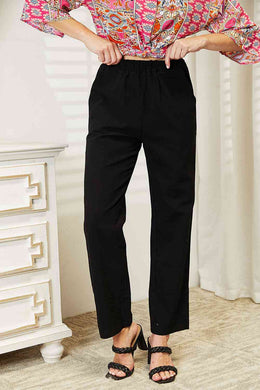 Double Take Pull On Pants with Pockets