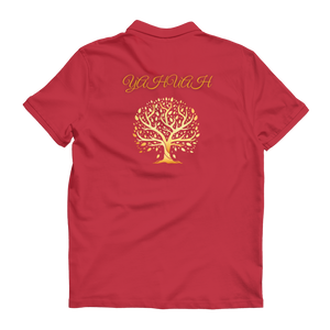 Yahuah-Tree of Life 01 Designer Premium Adult Polo Shirt (5 Colors)