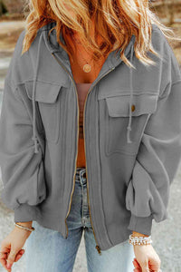 Casual Drawstring Hooded Jacket (5 colors)