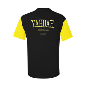 Yahuah-Name Above All Names 02-02 Men's Designer Patch Pocket T-Shirt (Style 02)