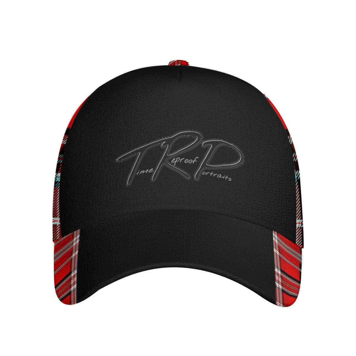 TRP Twisted Patterns 06: Digital Plaid 01-03A Designer Curved Brim Baseball Cap