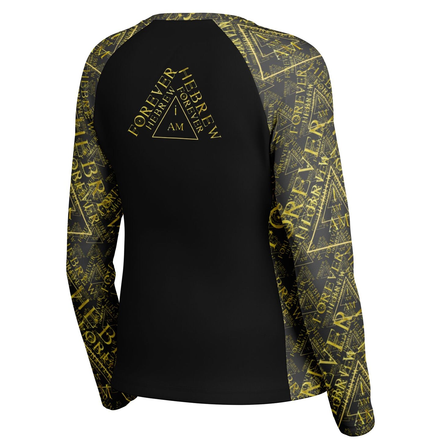 I AM HEBREW 03-01 Ladies Designer Long Sleeve Raglan T-shirt