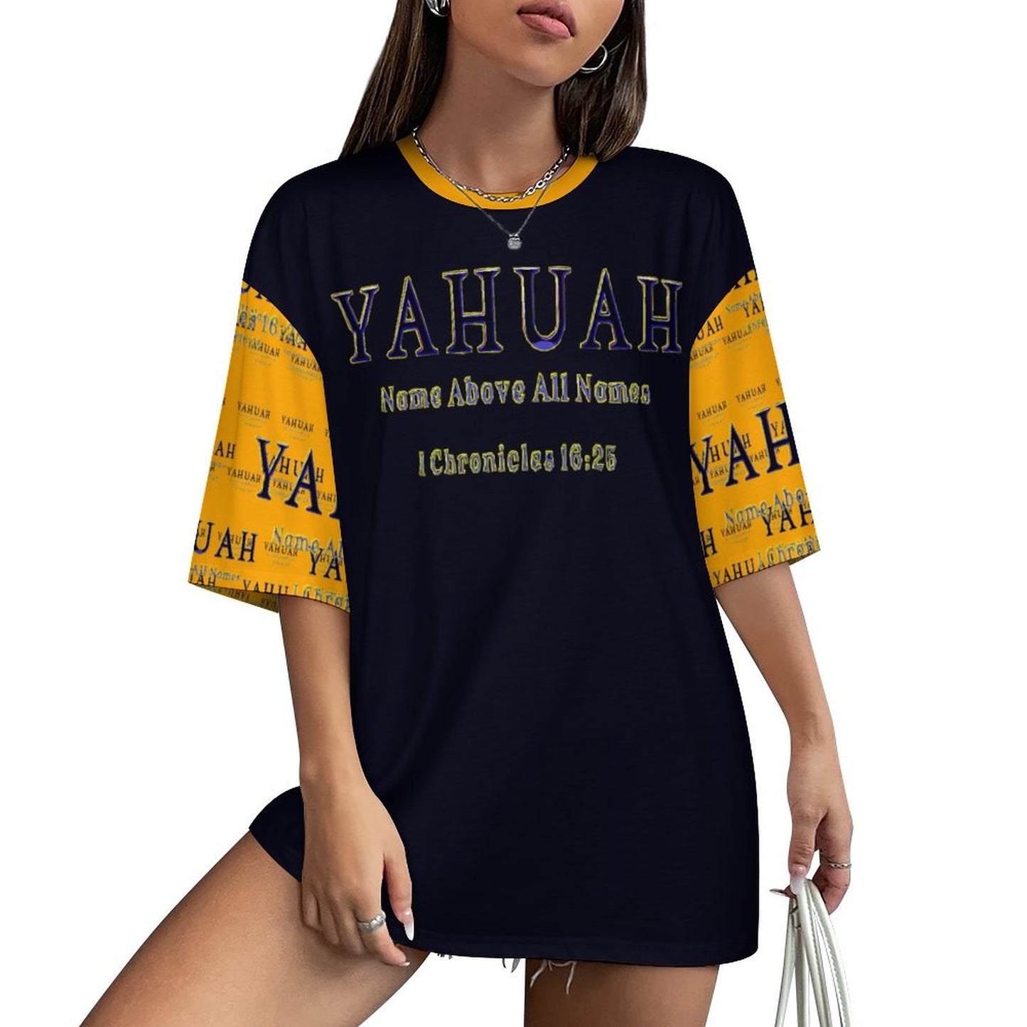 Yahuah-Name Above All Names 02-01 Designer Half Sleeve Cotton Unisex T-shirt