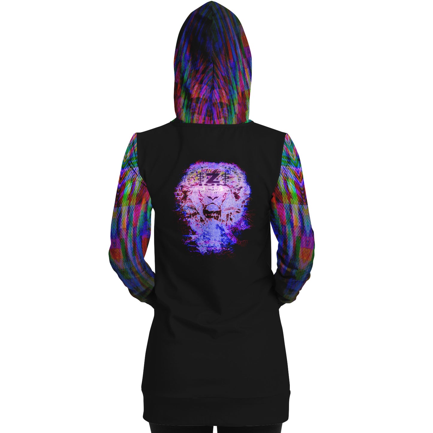 I AM HEBREW 01-01 Ladies Designer Fashion Triblend Longline Hoodie