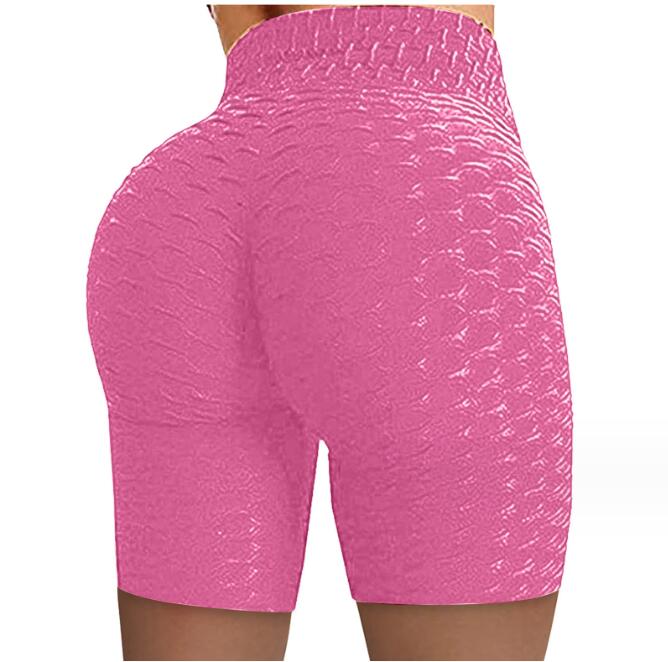 Knit High Waist Hip Tight Fitness Shorts (8 colors)