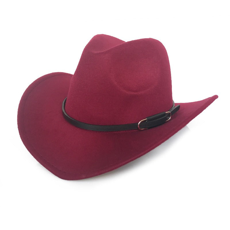 Tapered Woolen Vintage Denim Cowboy Hat (9 Colors)