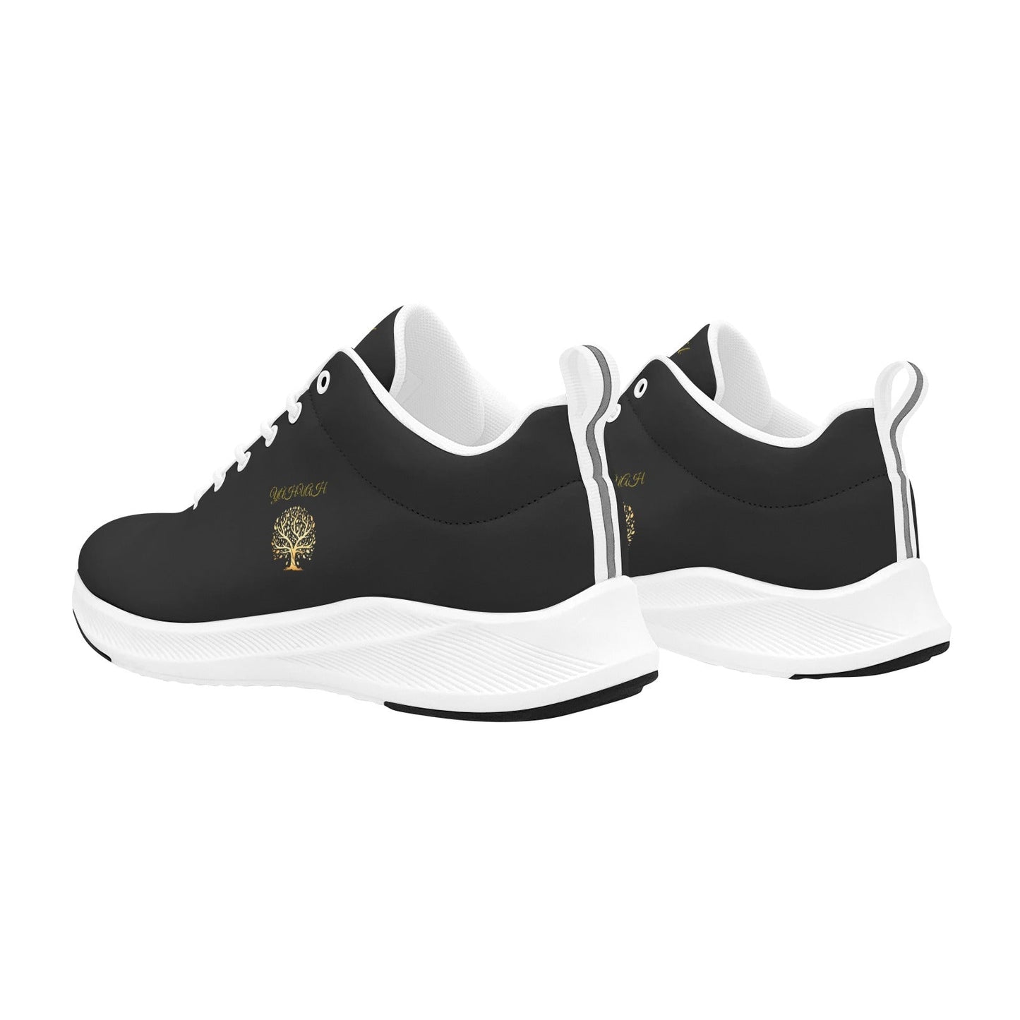 Yahuah-Tree of Life 01 Ladies Alpha Running Shoes (Black/White)