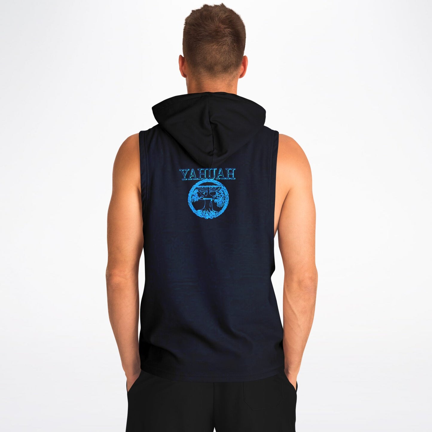 Yahuah-Tree of Life 02-02 Designer Athletic Drop Armhole Hoodie