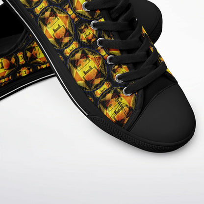 Hebrew World 01-02 Royal Radiance Low Top Canvas Sneakers