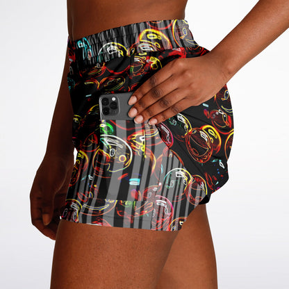 Outspoken Designs 01-01 "Lighten Up" Women's Running Shorts
