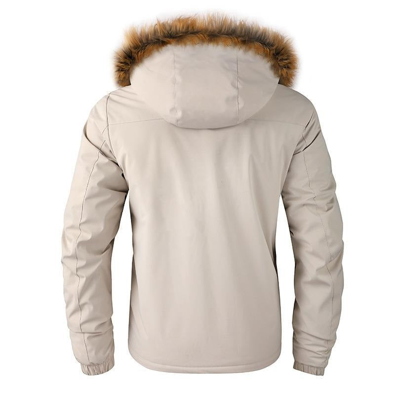 "Find Your Own Way" Men's Fur Lined Thickened Parka Jacket (8 colors)