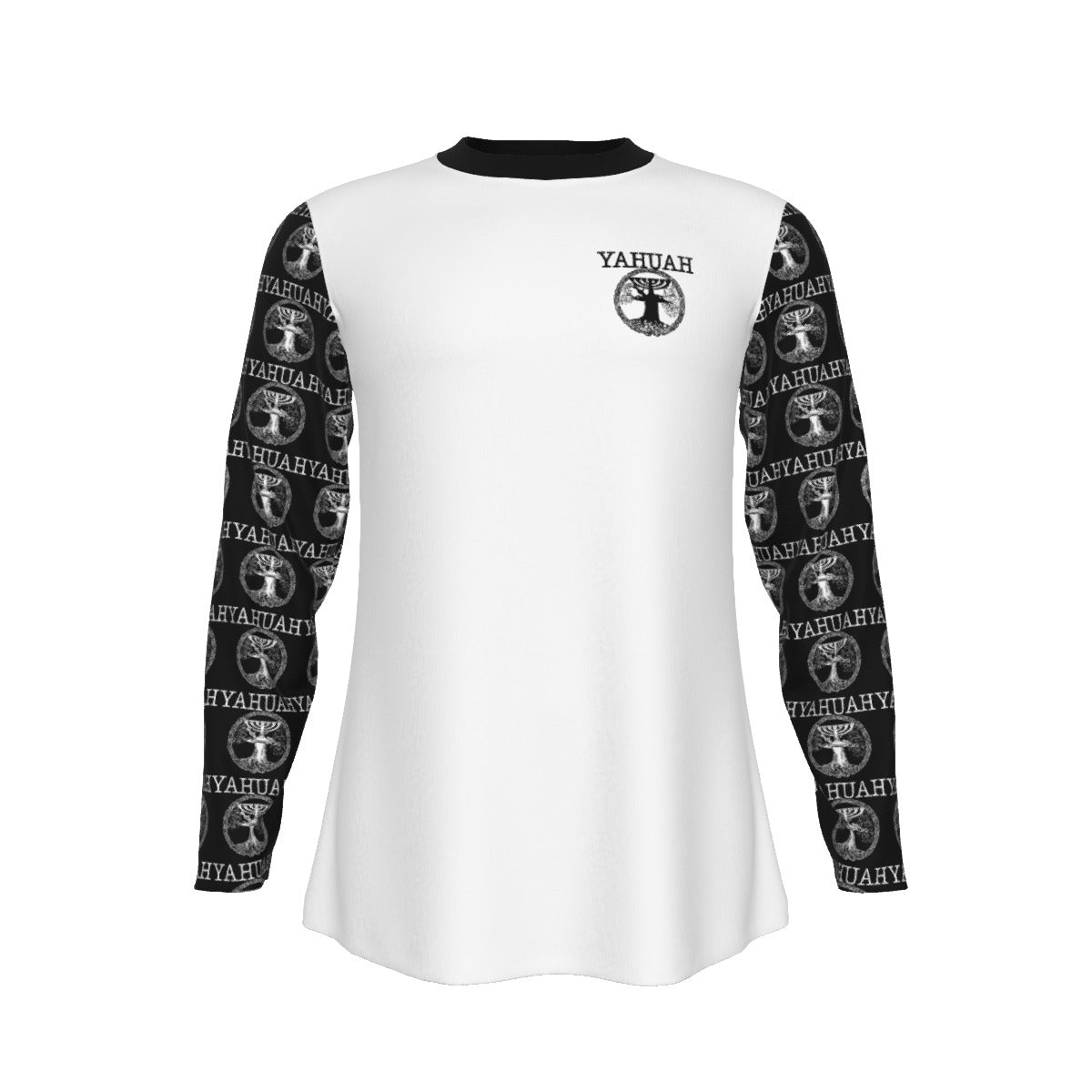 Yahuah-Tree of Life 02-06 Men's Designer Long Sleeve Cotton T-shirt