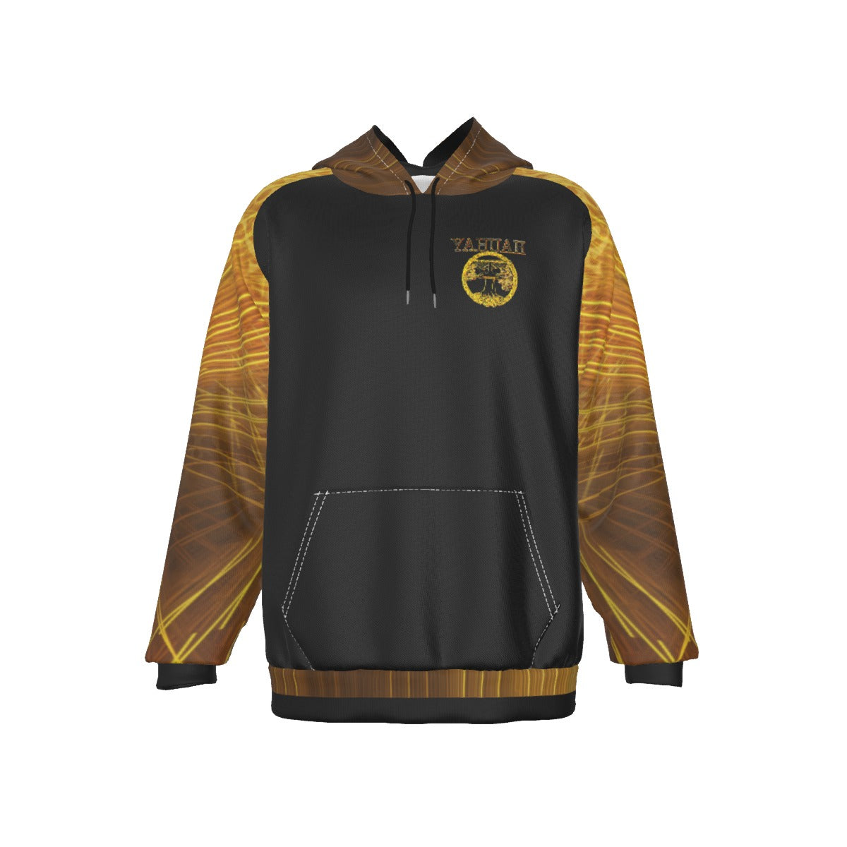 Yahuah-Tree of Life 02-03 Voltage Men's Designer Raglan Hoodie