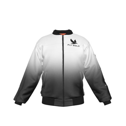 "Fly Solo" Night/Day | Men's Bomber Jacket with Sleeve Pocket