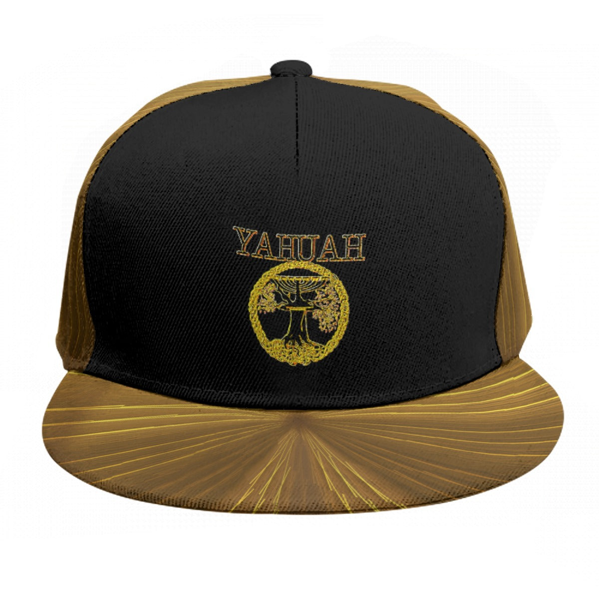 Yahuah-Tree of Life 02-03 Voltage Designer Flat Brim Baseball Cap