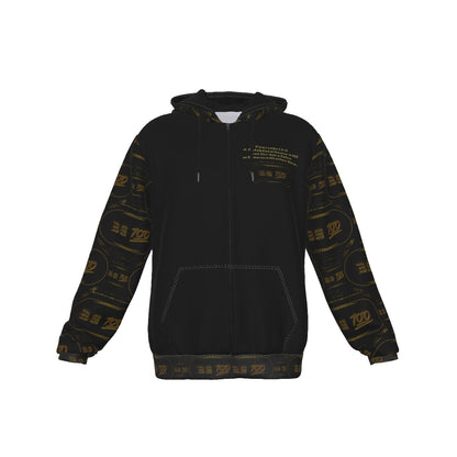 Outspoken Designs 02-01 "Be 100" Men's Designer Zip Hoodie