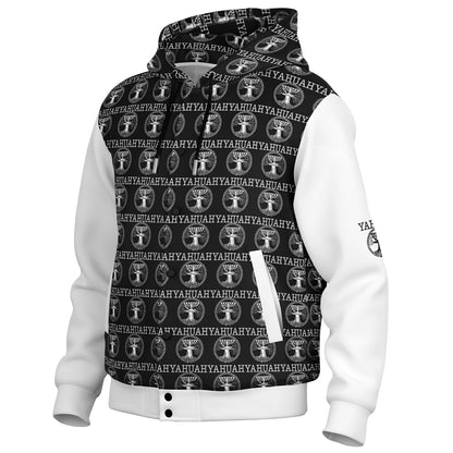 Yahuah: Tree of Life (02-05) - The Dualism Refined | Heavyweight Hooded Varsity Jacket