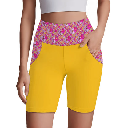 TRP Floral Print 05: Garden Cosmos Designer Sports Shorts