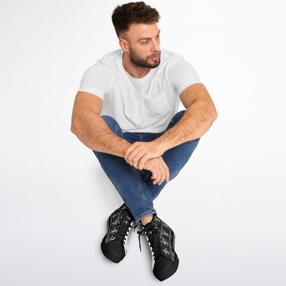 Yahuah: Tree of Life (02-05) - The Dualism Refined | Unisex High Top Canvas Sneakers (Style 01)