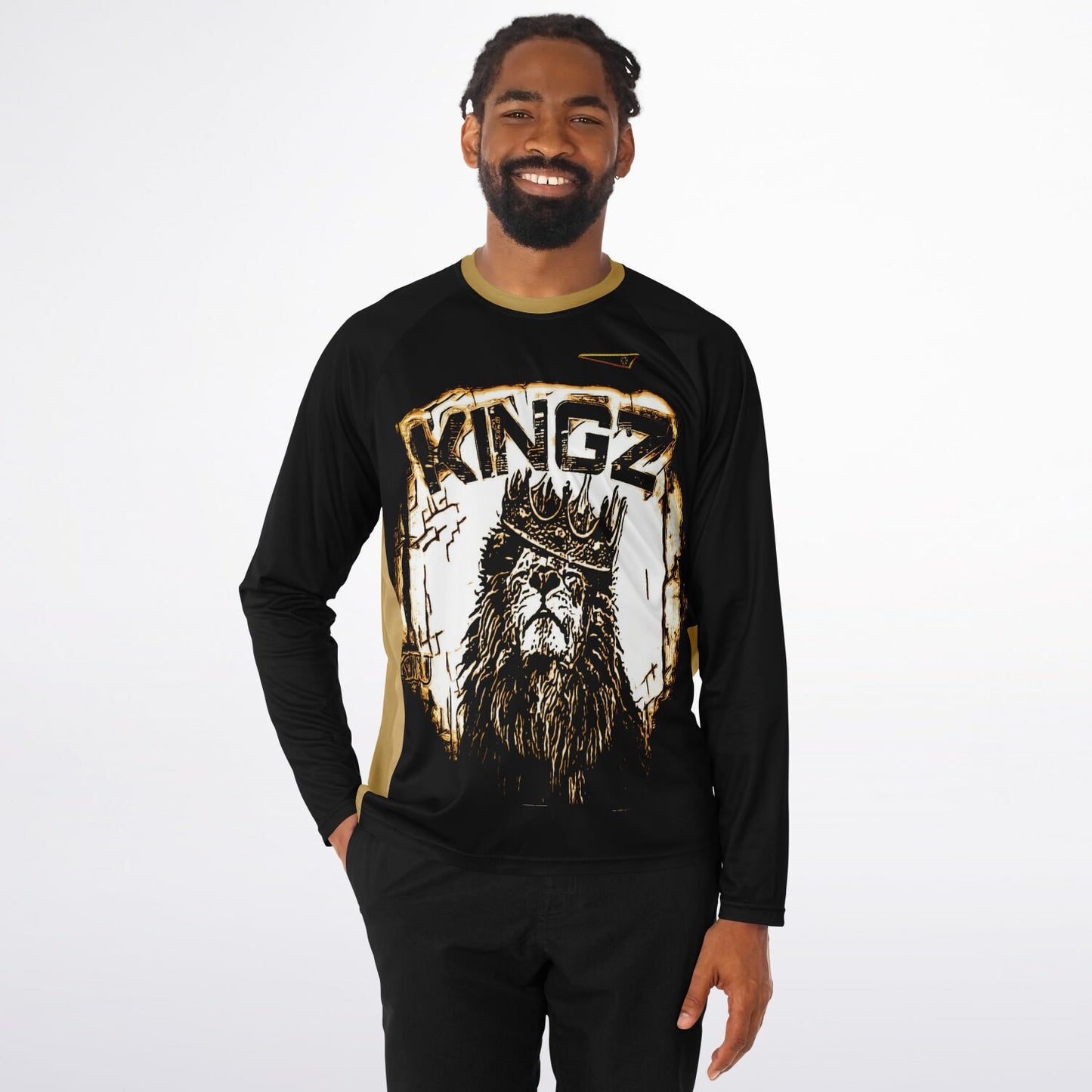 KINGZ 01-01 Men's Designer Long Sleeve Performance T-shirt