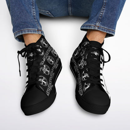 Yahuah: Tree of Life (02-05) - The Dualism Refined | Unisex High Top Canvas Sneakers (Style 01)