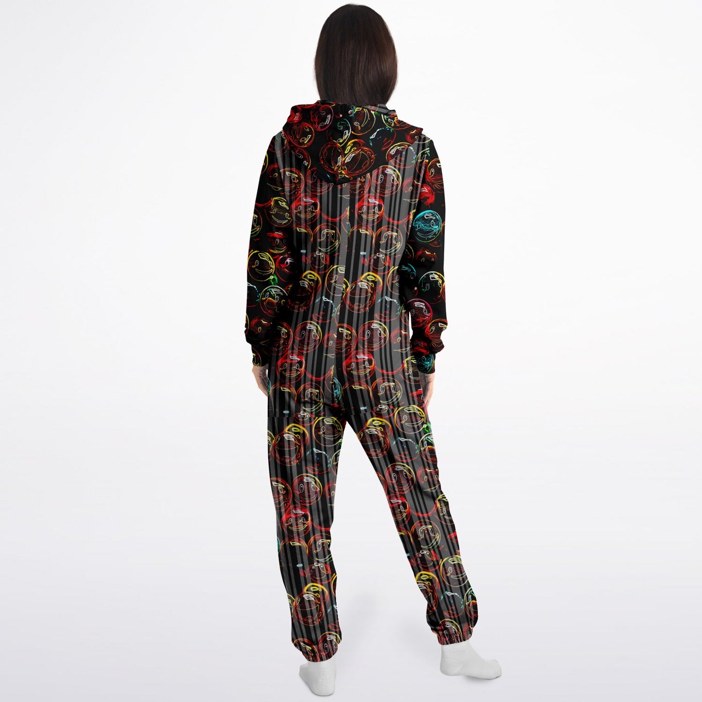 Outspoken Designs 01-01 "Lighten Up" Designer Fashion Triblend Fleece Lined Zip Front Jumpsuit