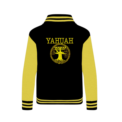 Yahuah-Tree of Life 02-01 Designer AWDis Just Hoods Unisex Varsity Jacket