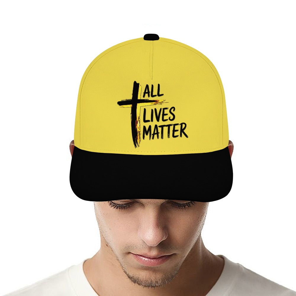 Outspoken Designs 04-01 "All Lives Matter" Designer Curved Brim Baseball Cap (7 colors)