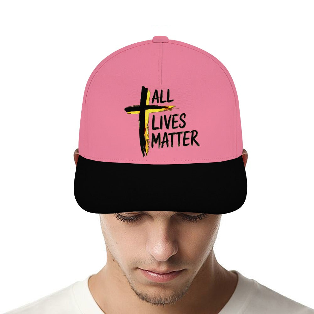 Outspoken Designs 04-01 "All Lives Matter" Designer Curved Brim Baseball Cap (7 colors)