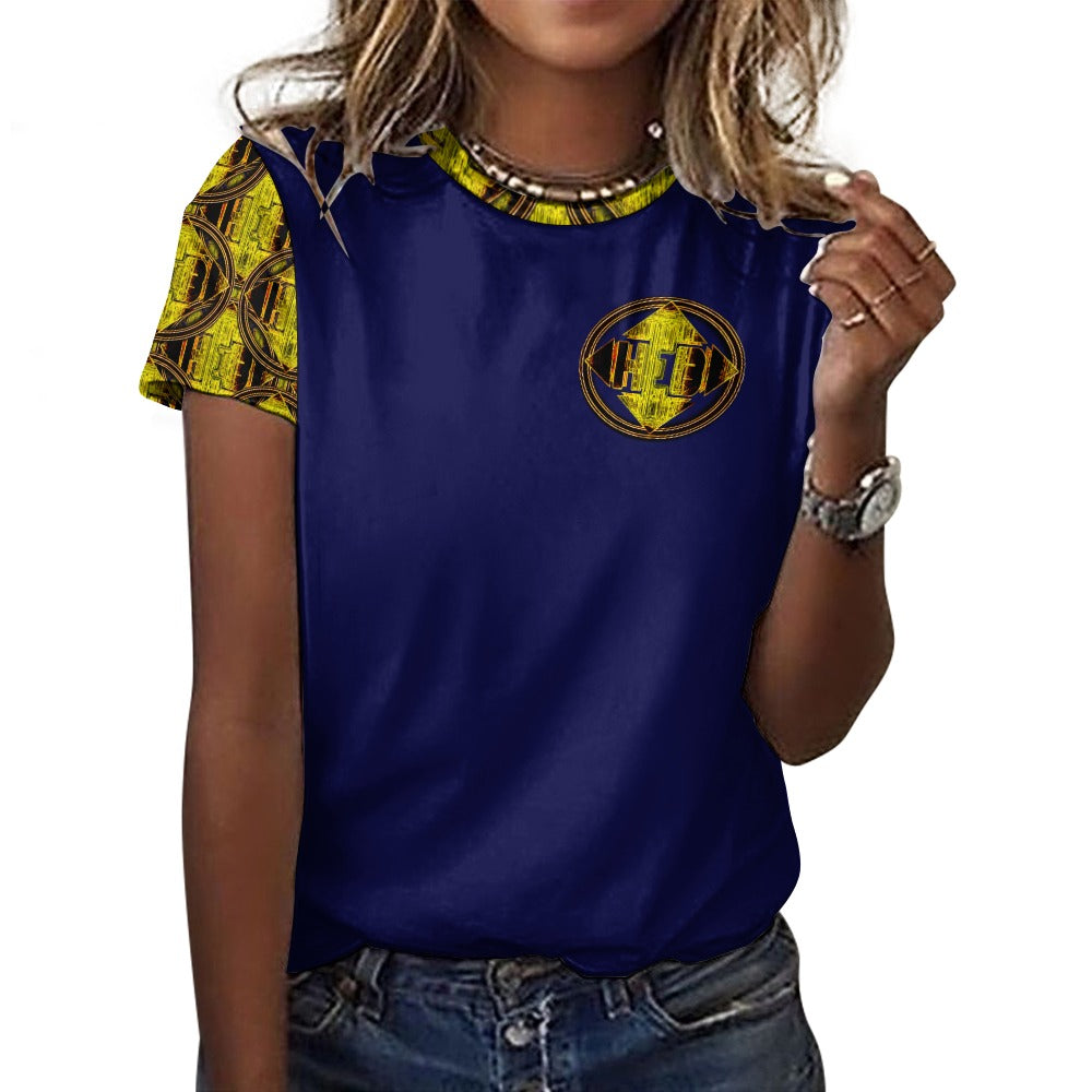 Hebrew World 02-01 Ladies Designer Cotton T-shirt (5 colors)