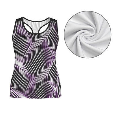 Orot (The Lights) Series: OR ARGAMAN | Royal Light (Purple) Women's Racerback Tank