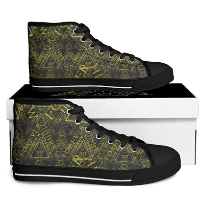 I AM HEBREW 03-01 Urban Peak Unisex High Top Canvas Sneakers