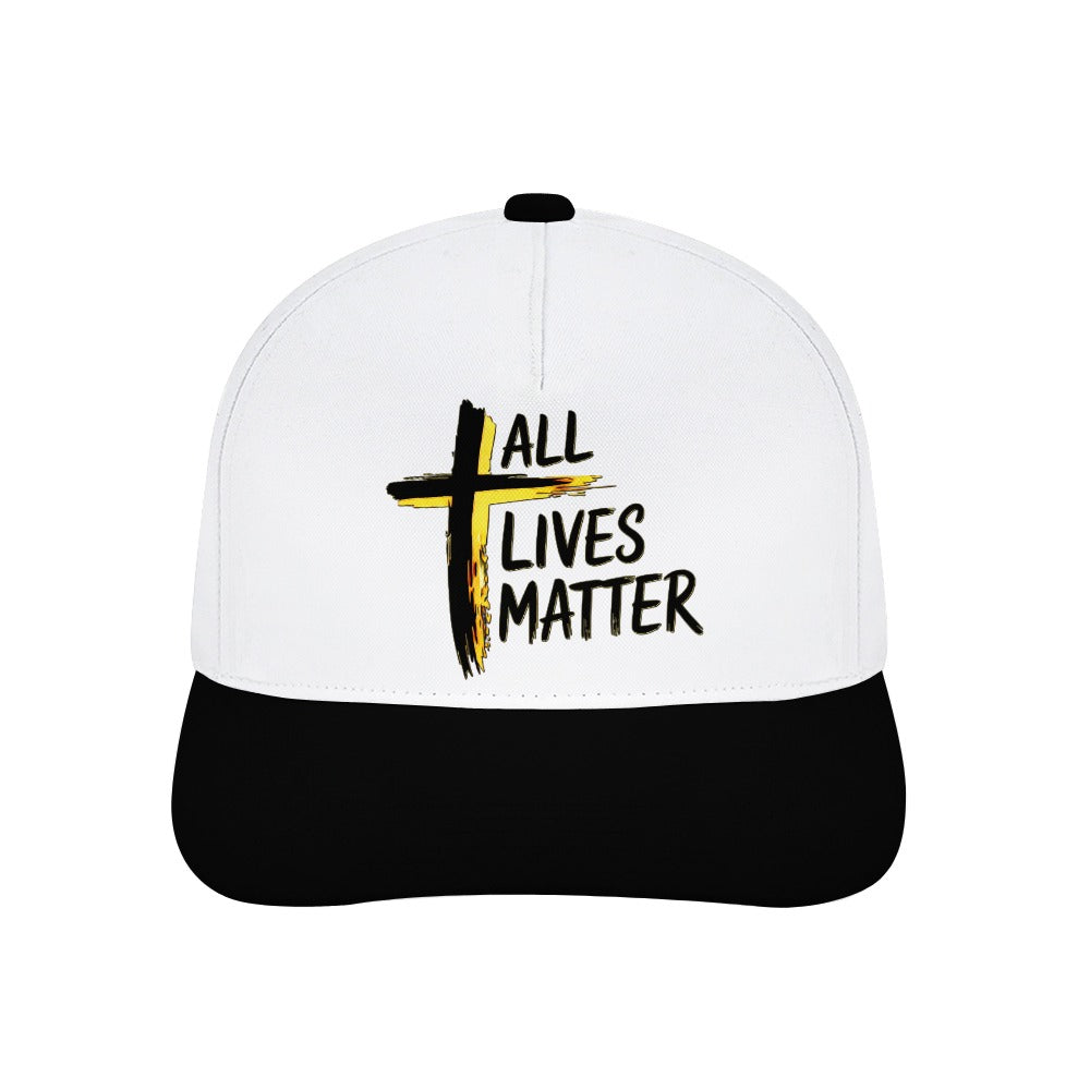 Outspoken Designs 04-01 "All Lives Matter" Designer Curved Brim Baseball Cap (7 colors)