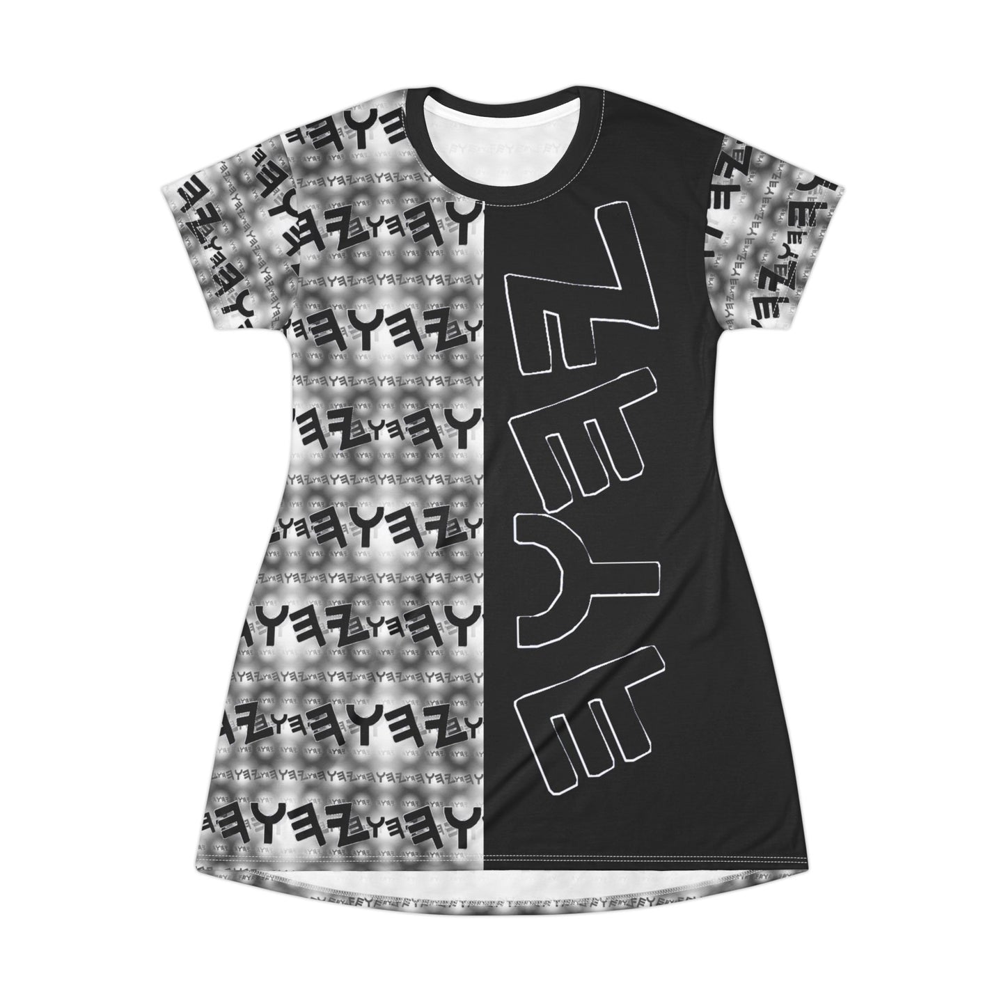 Most High God - Yahuah 01-01 Black Designer T-shirt Dress