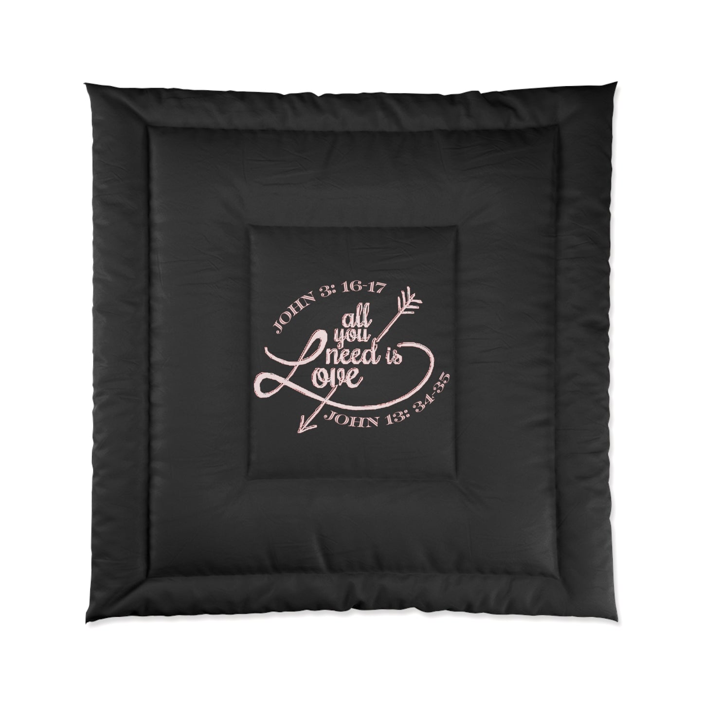 Illustrated Truth 02-01 "All You Need is Love" Designer Comforter (4 sizes)