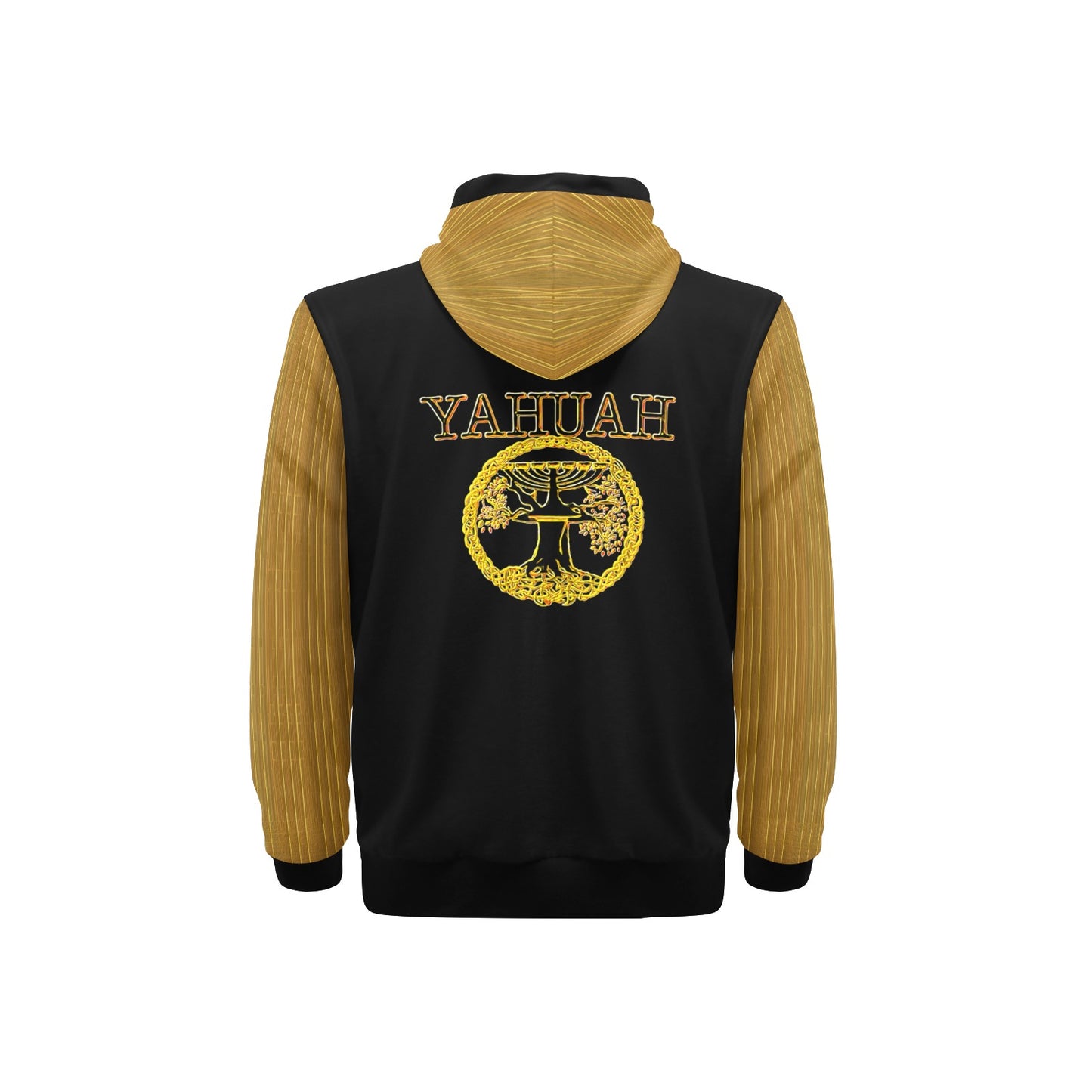 Yahuah-Tree of Life 02-03 Voltage Men's Designer High Neck Pullover Hoodie