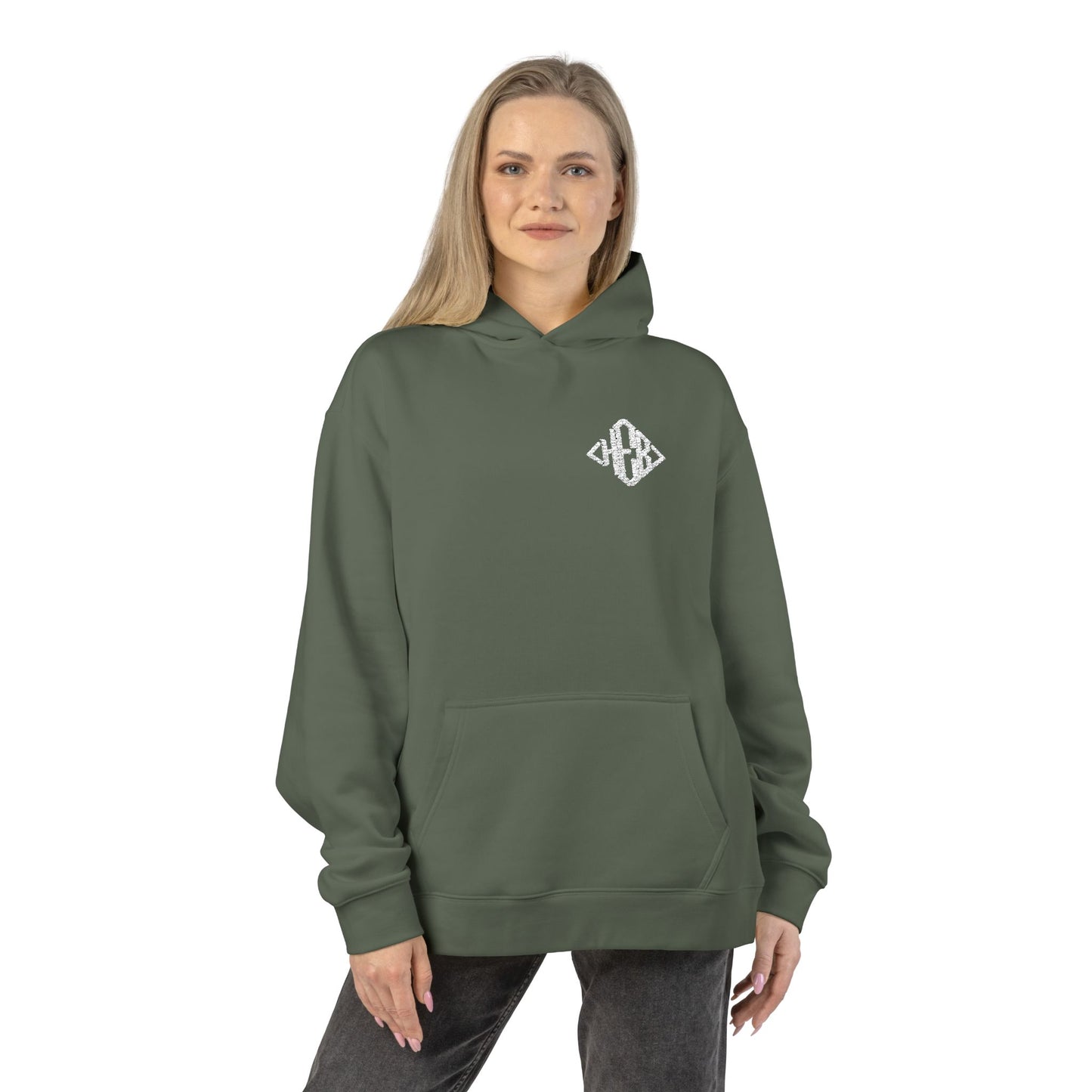 Hebrews 01-02 Designer AS Colour Embroidered Relaxed Unisex Hoodie (9 colors)