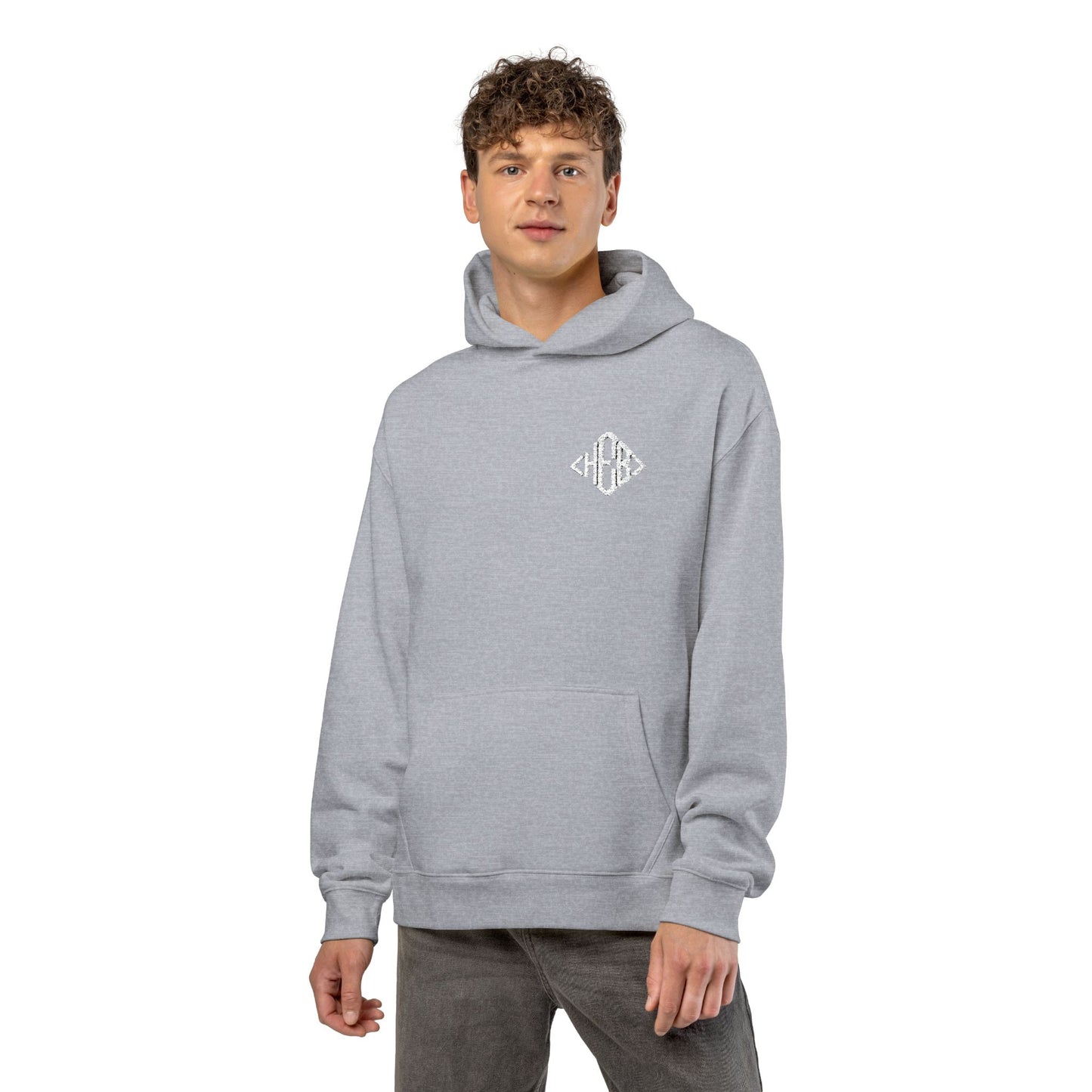 Hebrews 01-02 Designer AS Colour Embroidered Relaxed Unisex Hoodie (9 colors)