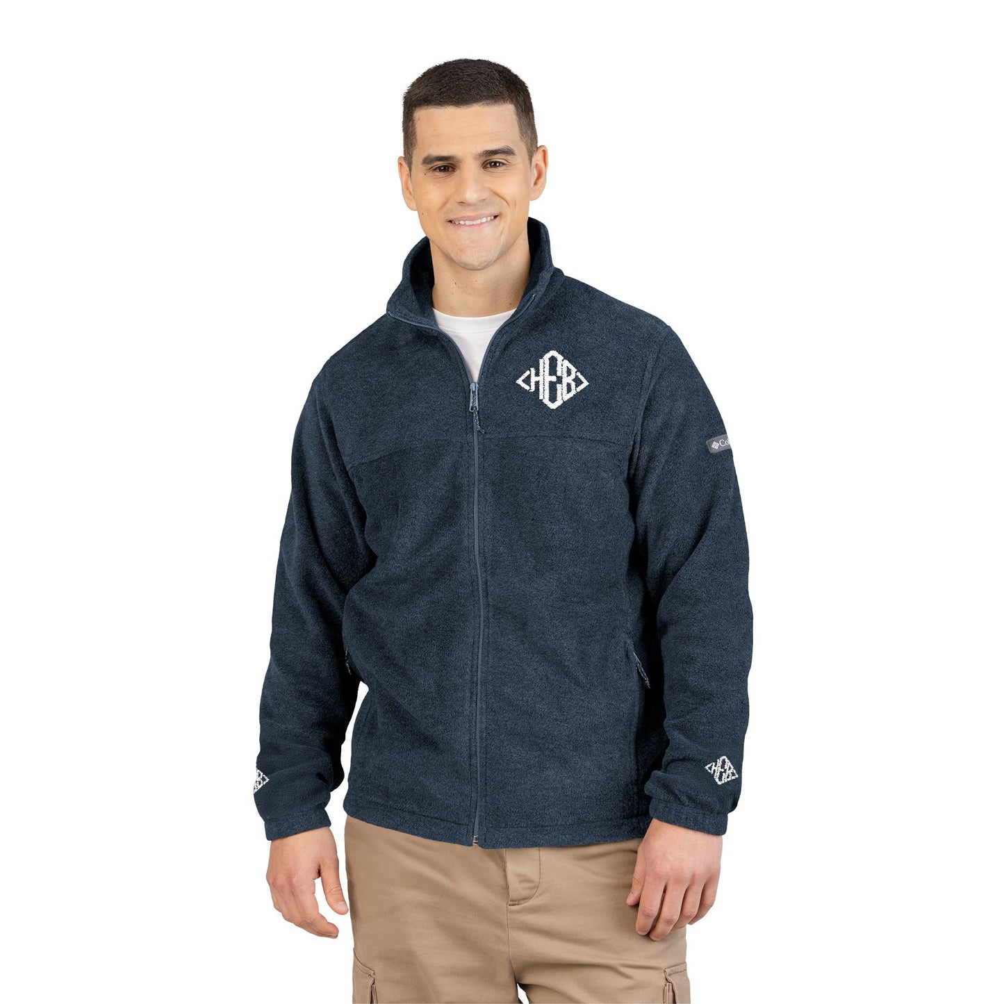 Hebrews 01-02 Designer Columbia Embroidered Unisex Fleece Track Jacket (3 colors)