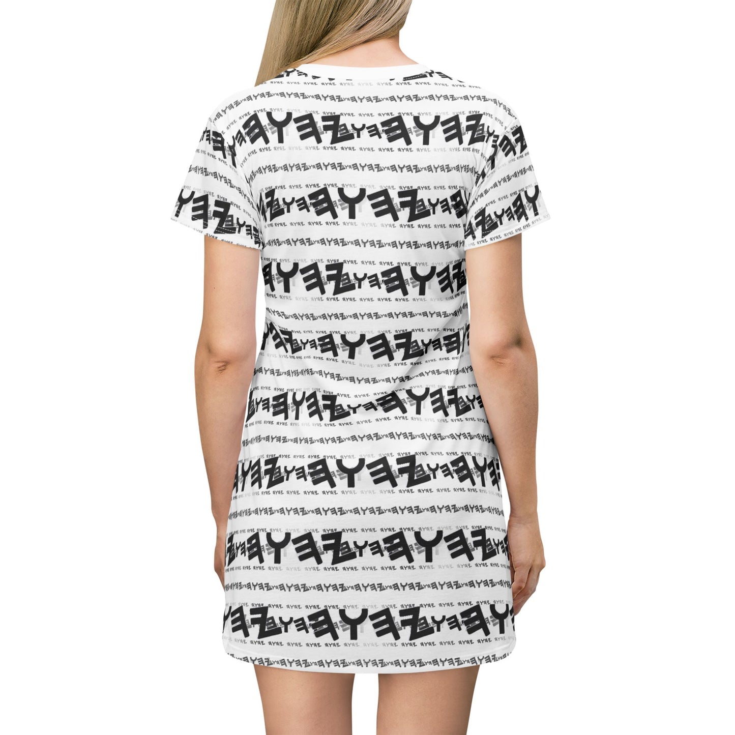 Most High God - Yahuah 01-01 White Designer T-shirt Dress