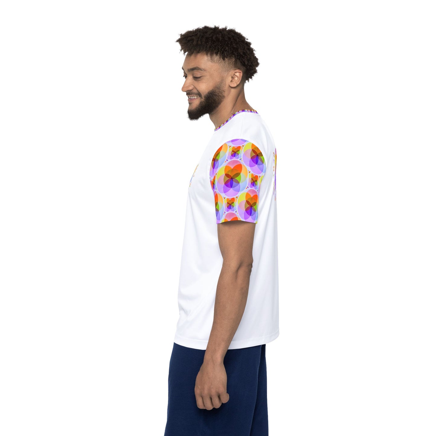 Sacred Geometry: Genesis Seed of Life 01-01 Men's Designer Jersey T-shirt