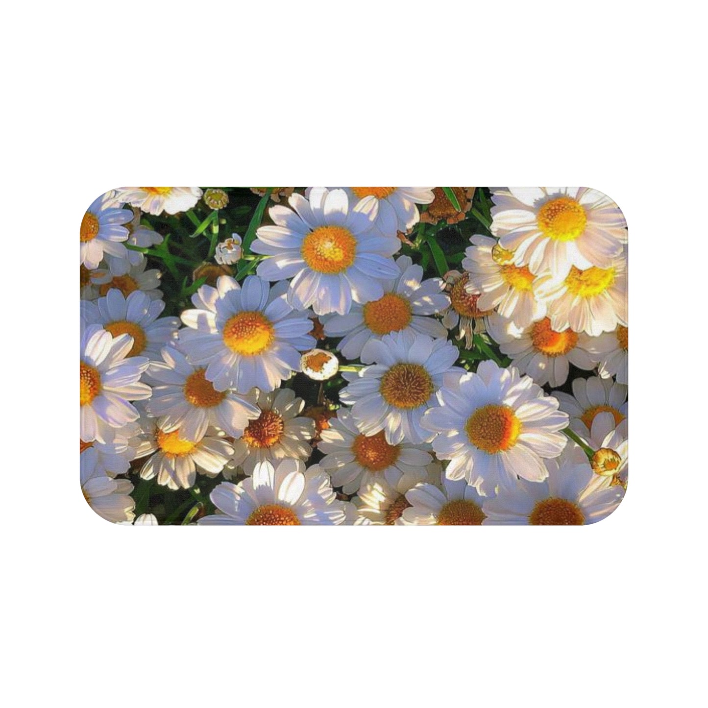Sun-Kissed Meadow Bath Mat – Floral Bathroom Rug