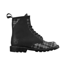 Cargar imagen en el visor de la galería, Yahuah-Tree of Life 02-04 + Digital Plaid 01-06A Men&#39;s PU Leather All Season Boots