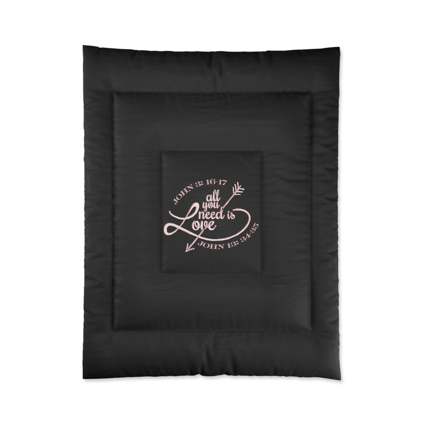 Illustrated Truth 02-01 "All You Need is Love" Designer Comforter (4 sizes)